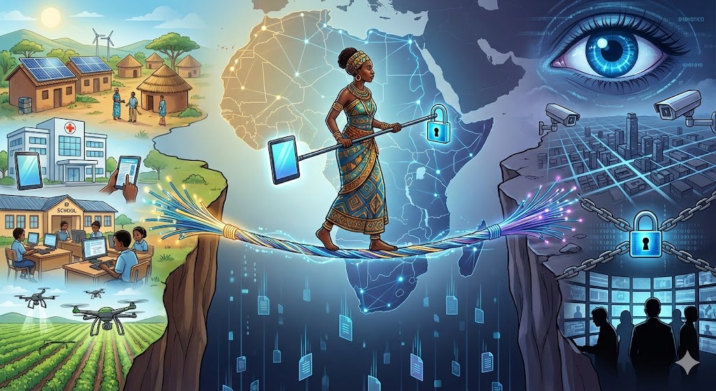 ⚖️📊The Digital Tightrope: Walking the Line Between Data for Development and Data for Control in Africa image