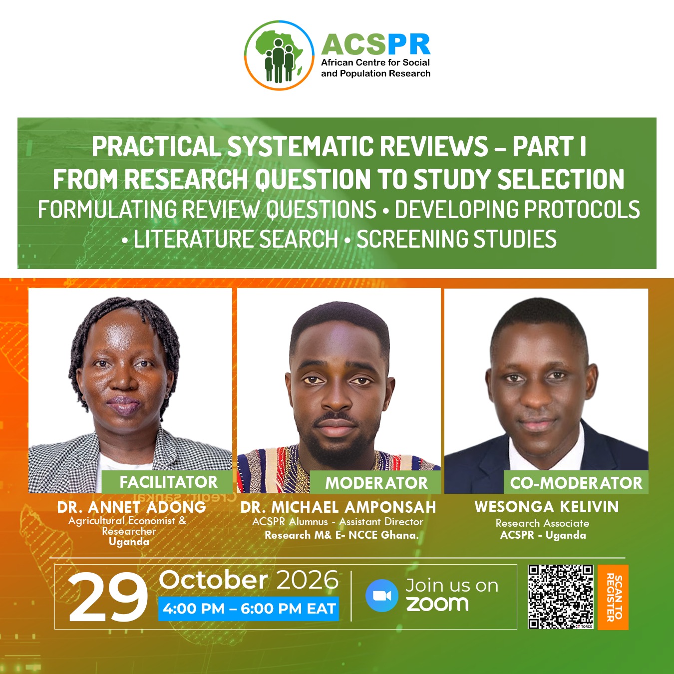 Upcoming Webinar: Practical Systematic Reviews – Part I